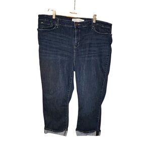 Signature‎ Levi Strauss Womens Mid Rise Capri Jeans Stretch Plus Size 22 W36